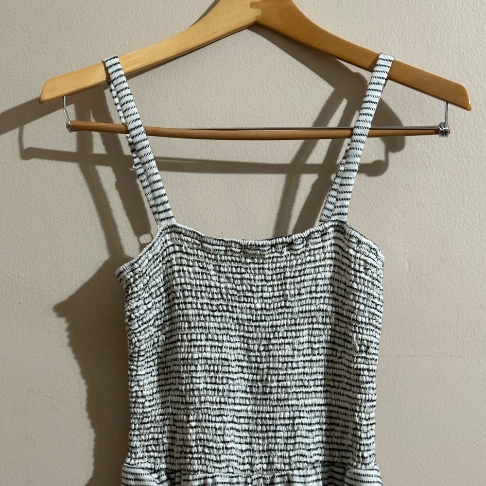 Striped Black and White Women's jumpsuit